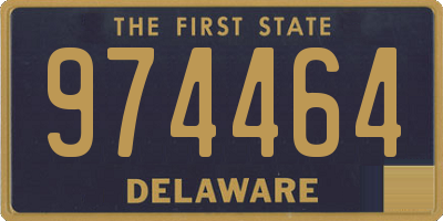 DE license plate 974464