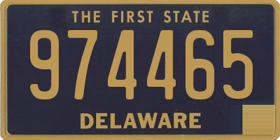 DE license plate 974465