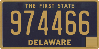 DE license plate 974466