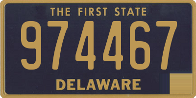 DE license plate 974467