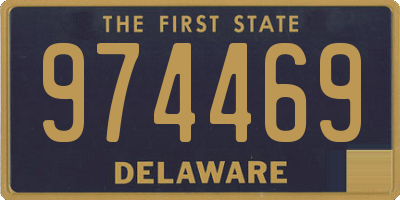 DE license plate 974469