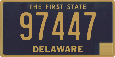 DE license plate 97447