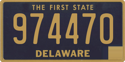 DE license plate 974470