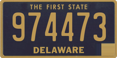 DE license plate 974473