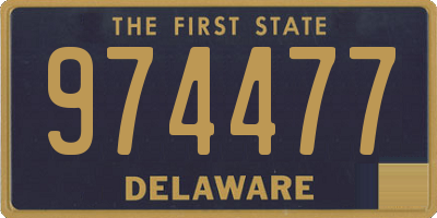 DE license plate 974477