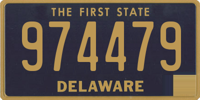 DE license plate 974479