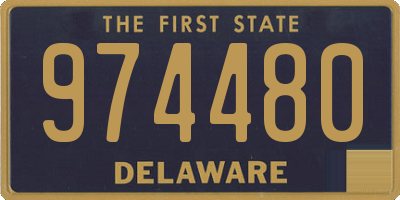 DE license plate 974480