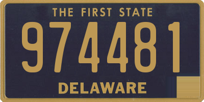 DE license plate 974481