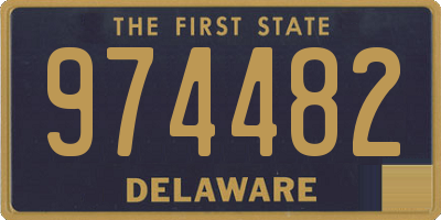 DE license plate 974482