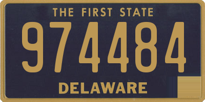 DE license plate 974484