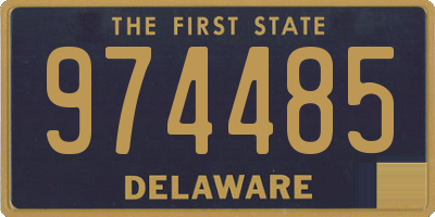 DE license plate 974485