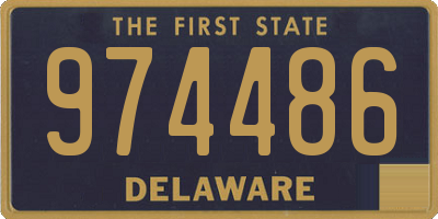 DE license plate 974486