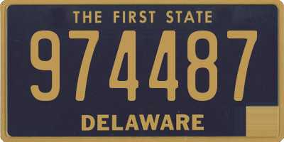 DE license plate 974487