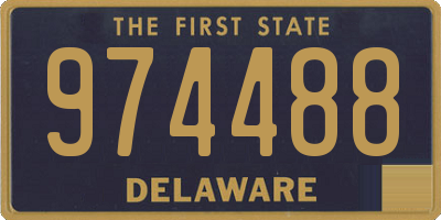 DE license plate 974488