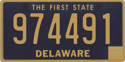 DE license plate 974491