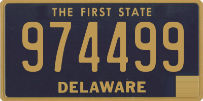 DE license plate 974499