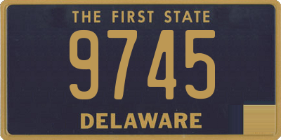 DE license plate 9745