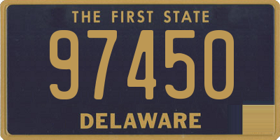 DE license plate 97450