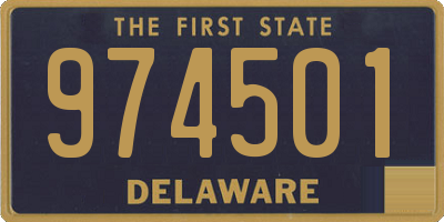 DE license plate 974501