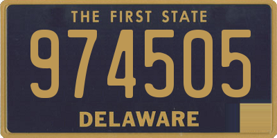 DE license plate 974505