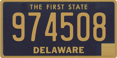 DE license plate 974508