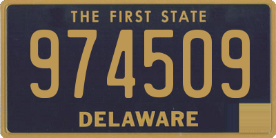 DE license plate 974509