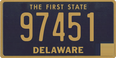 DE license plate 97451