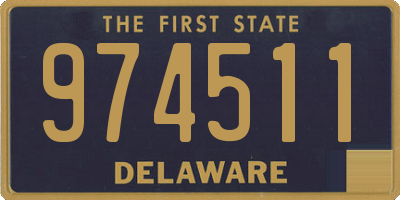 DE license plate 974511