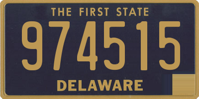 DE license plate 974515