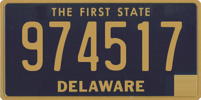 DE license plate 974517