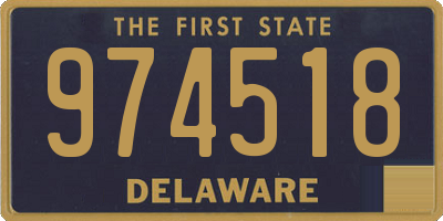 DE license plate 974518