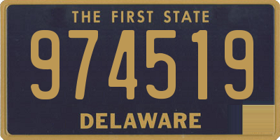 DE license plate 974519