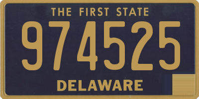 DE license plate 974525