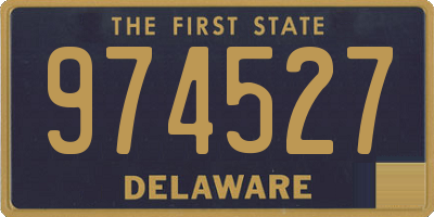 DE license plate 974527