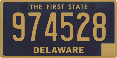 DE license plate 974528