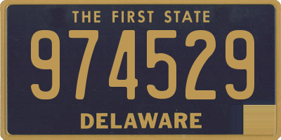 DE license plate 974529