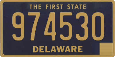 DE license plate 974530