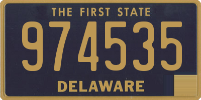 DE license plate 974535