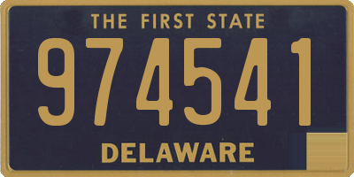 DE license plate 974541