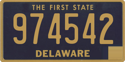 DE license plate 974542