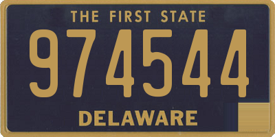 DE license plate 974544