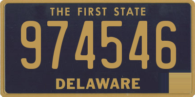 DE license plate 974546