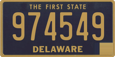 DE license plate 974549