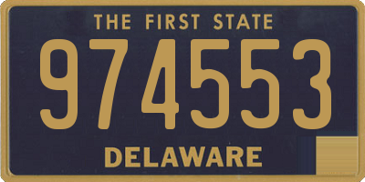 DE license plate 974553