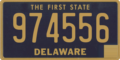 DE license plate 974556