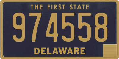 DE license plate 974558