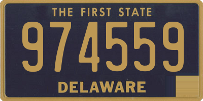 DE license plate 974559