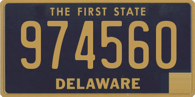 DE license plate 974560