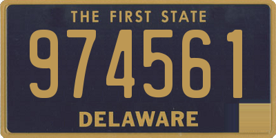 DE license plate 974561