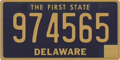 DE license plate 974565